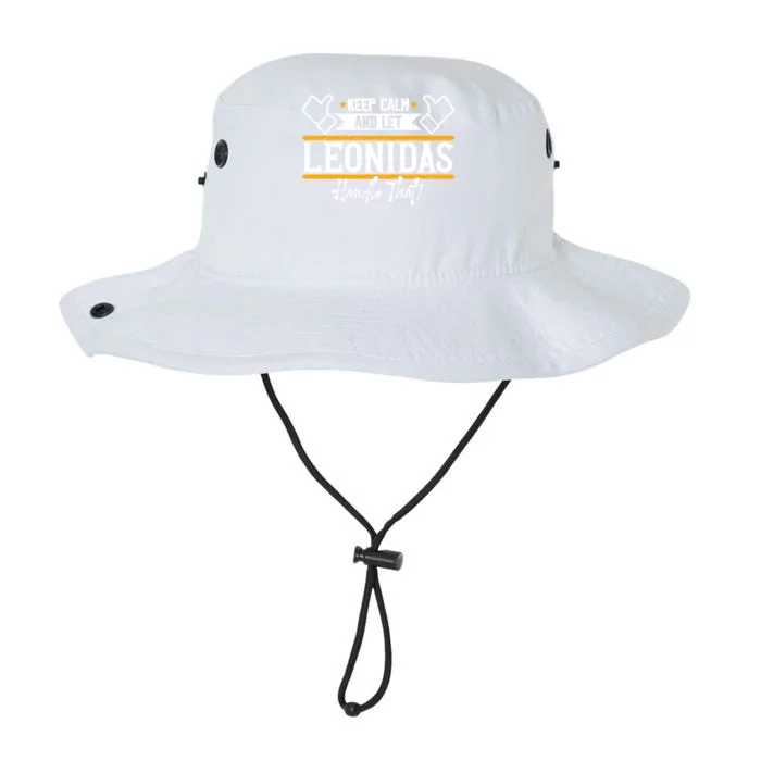 Leonidas Keep Calm And Let Leonidas Handle That Cool Gift Legacy Cool Fit Booney Bucket Hat