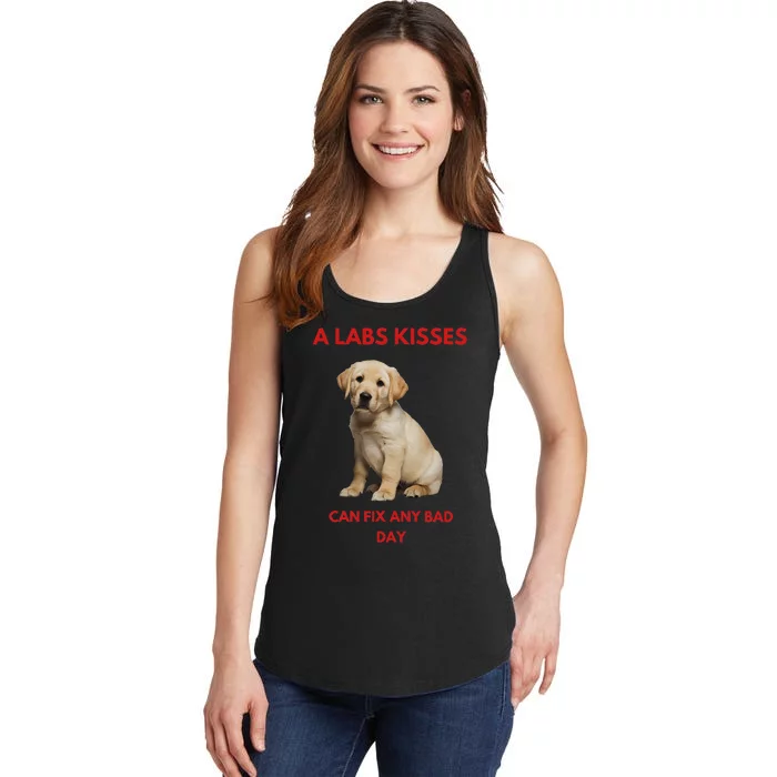 Labs Kisses Can Fix Any Bad Day! Ladies Essential Tank