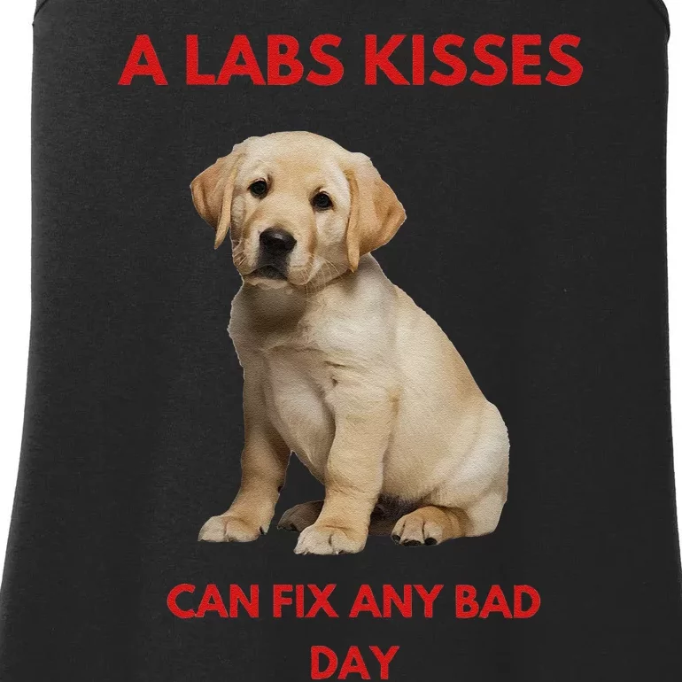 Labs Kisses Can Fix Any Bad Day! Ladies Essential Tank