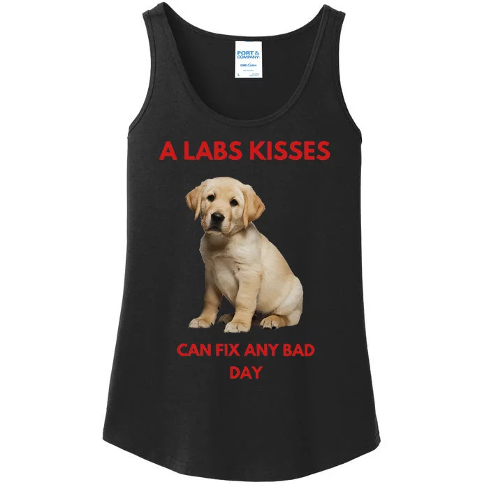 Labs Kisses Can Fix Any Bad Day! Ladies Essential Tank