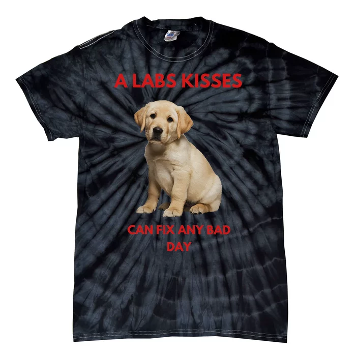 Labs Kisses Can Fix Any Bad Day! Tie-Dye T-Shirt