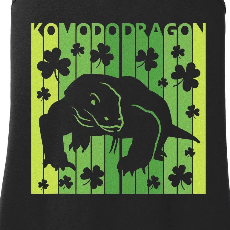 Lucky Komodo Dragon Animal St Patrick's Day Irish Ladies Essential Tank