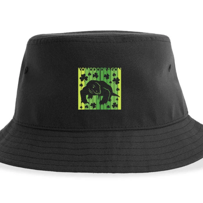 Lucky Komodo Dragon Animal St Patrick's Day Irish Sustainable Bucket Hat