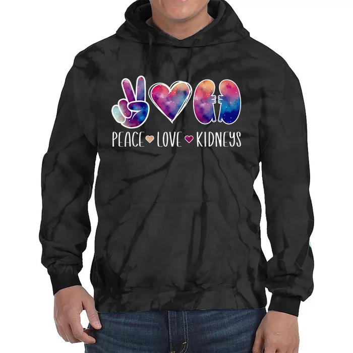 Love Kidneys Dialysis Technician Dialysis Tech Tie Dye Hoodie