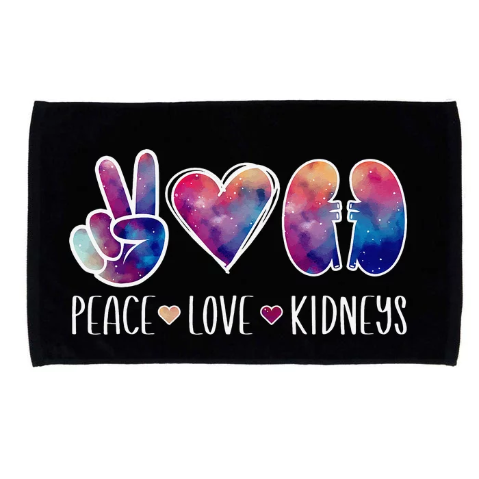 Love Kidneys Dialysis Technician Dialysis Tech Microfiber Hand Towel