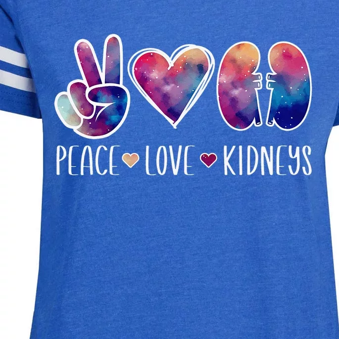 Love Kidneys Dialysis Technician Dialysis Tech Enza Ladies Jersey Football T-Shirt