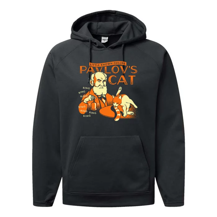 Little Known Failure Pavlovs Cat Performance Fleece Hoodie