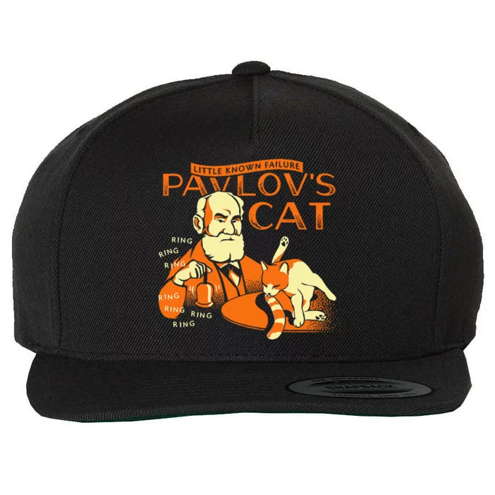 Little Known Failure Pavlovs Cat Wool Snapback Cap