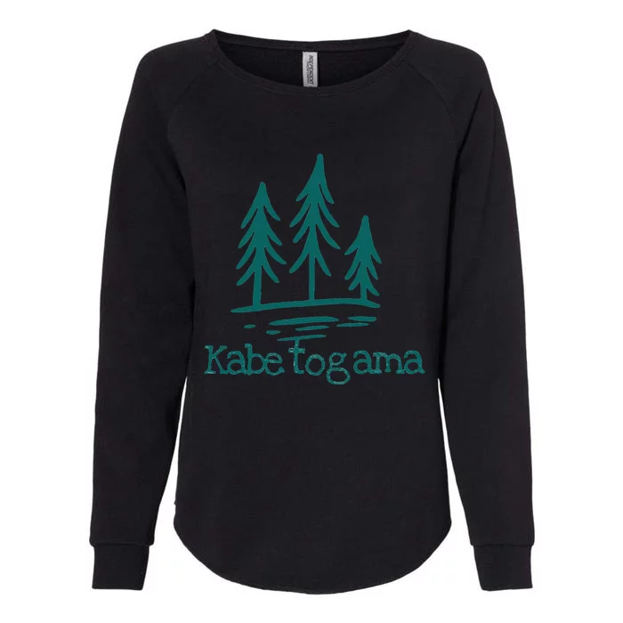 Lake Kabetogama Forest Rustic Camping Woods Trees Campground Womens California Wash Sweatshirt