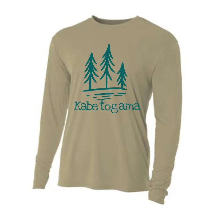 Lake Kabetogama Forest Rustic Camping Woods Trees Campground Cooling Performance Long Sleeve Crew