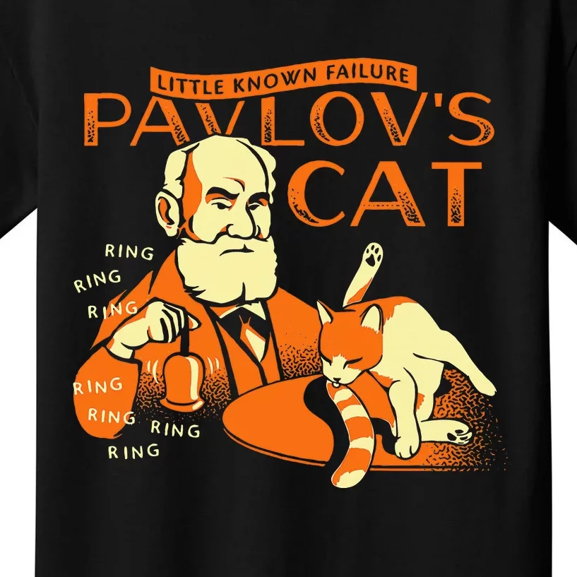 Little Known Failure PavlovS Cat Funny Cat Lover Kids T-Shirt