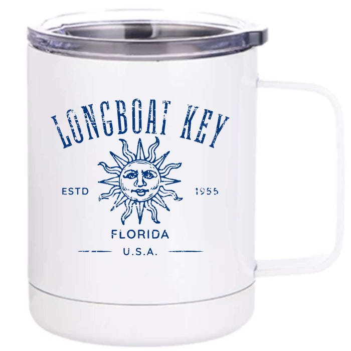 Longboat Key Florida Front & Back 12oz Stainless Steel Tumbler Cup