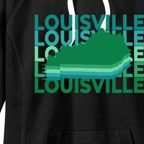 Louisville Kentucky Green Repeat Ky City Women's Fleece Hoodie