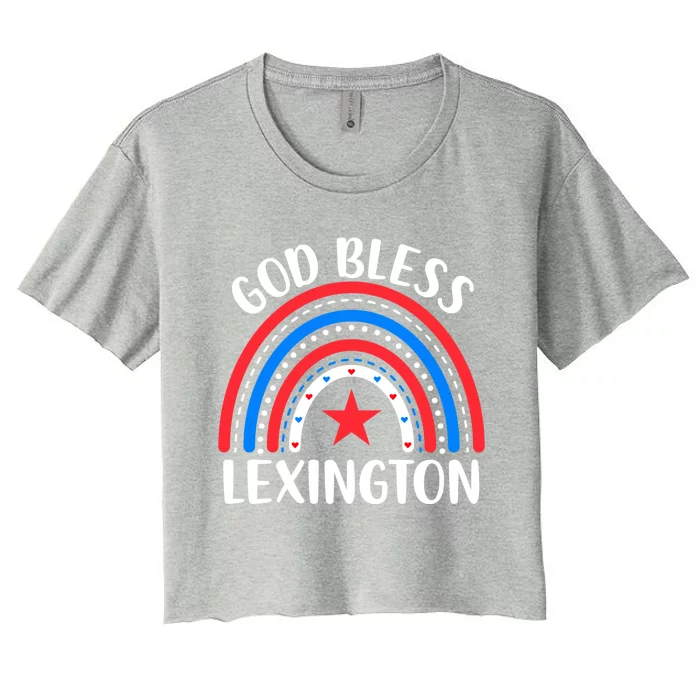 Lexington Kentucky Great Gift I Love Lexington Usa Gift Women's Crop Top Tee