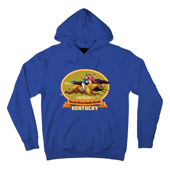 Louisville Kentucky Horse Racing Bourbon Vintage Derby Gift Tall Hoodie