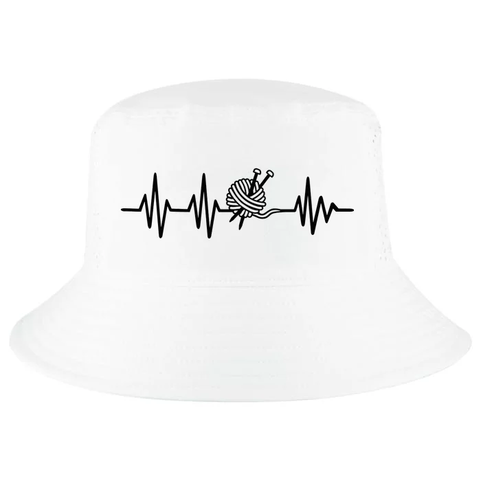 Love Knitting Heartbeat Cool Comfort Performance Bucket Hat