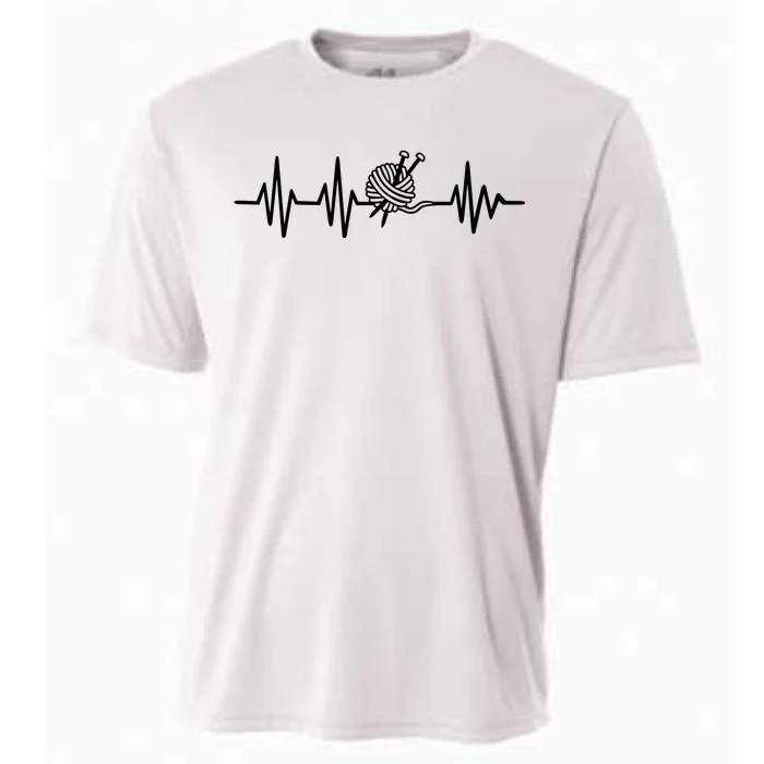 Love Knitting Heartbeat Cooling Performance Crew T-Shirt