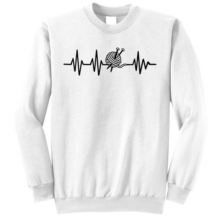 Love Knitting Heartbeat Sweatshirt