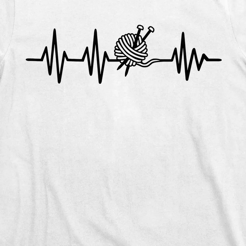 Love Knitting Heartbeat T-Shirt