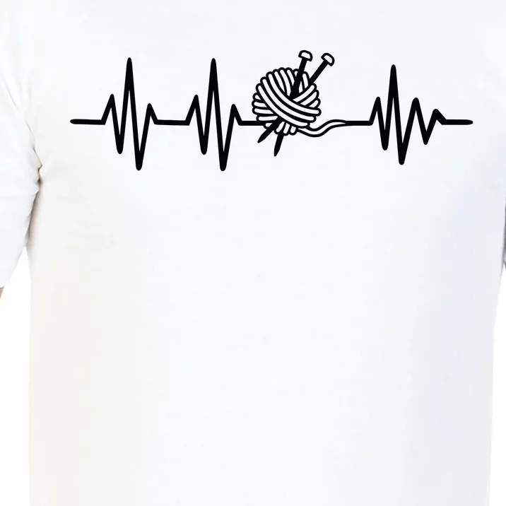 Love Knitting Heartbeat Comfort Colors T-Shirt