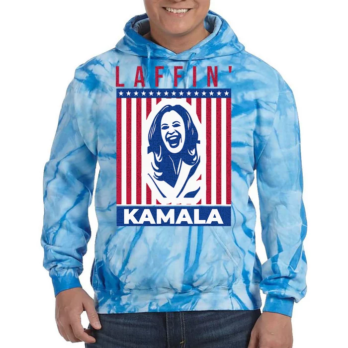 Laffin Kamala Harris Joe Biden 2024 Tie Dye Hoodie