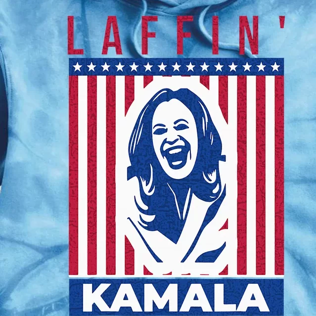 Laffin Kamala Harris Joe Biden 2024 Tie Dye Hoodie