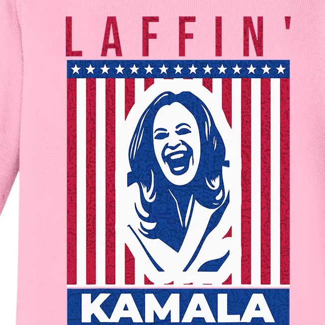 Laffin Kamala Harris Joe Biden 2024 Baby Long Sleeve Bodysuit