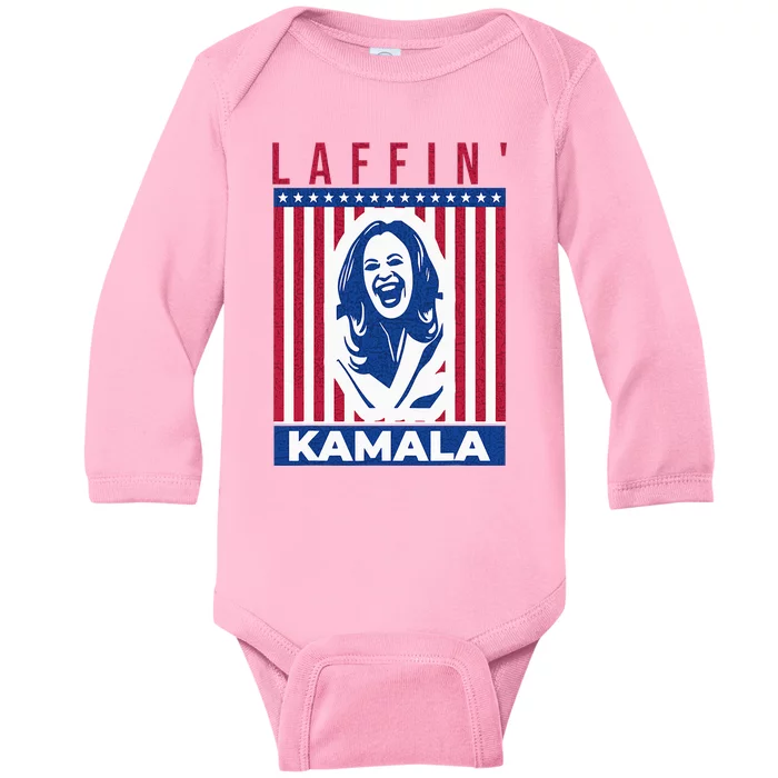 Laffin Kamala Harris Joe Biden 2024 Baby Long Sleeve Bodysuit