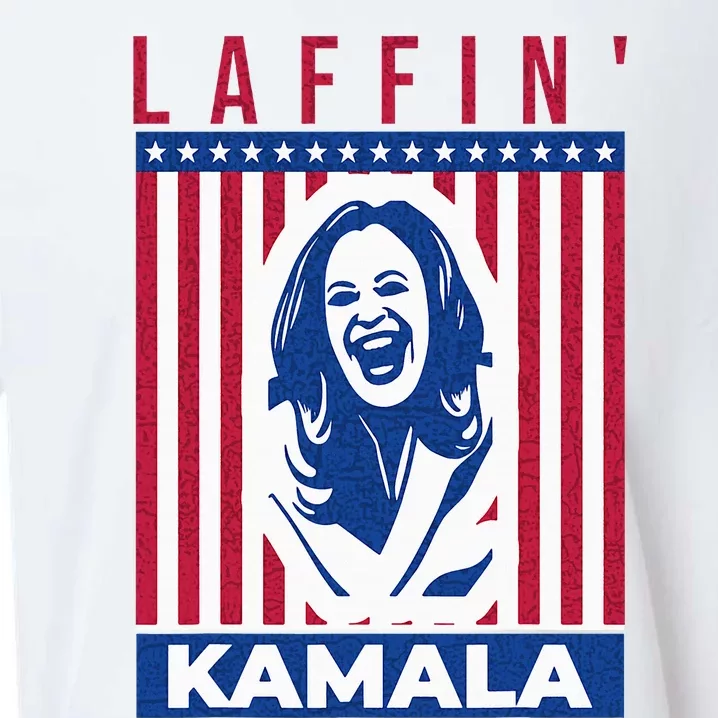 Laffin Kamala Harris Joe Biden 2024 Sueded Cloud Jersey T-Shirt