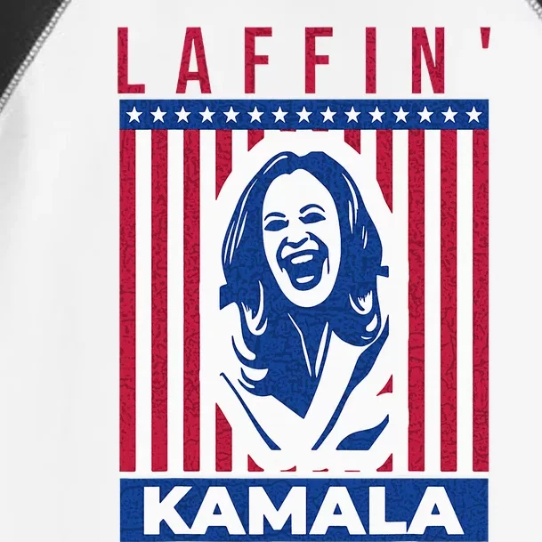 Laffin Kamala Harris Joe Biden 2024 Toddler Fine Jersey T-Shirt