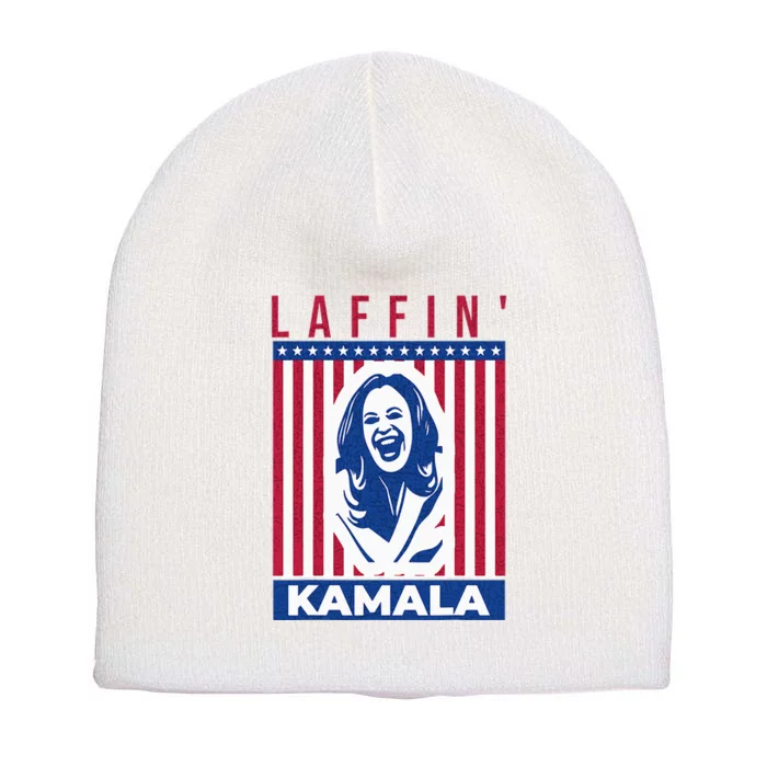 Laffin Kamala Harris Joe Biden 2024 Short Acrylic Beanie