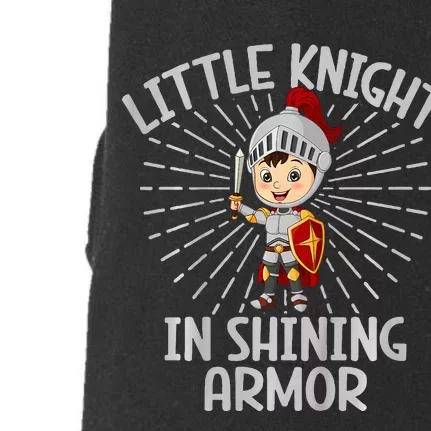 Little Knight In Shining Armor Knight Doggie 3-End Fleece Hoodie