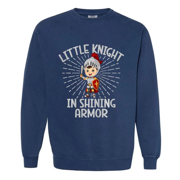 Little Knight In Shining Armor Knight Garment-Dyed Sweatshirt