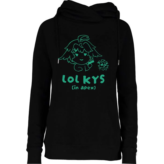 Lol Kys In Apex Womens Funnel Neck Pullover Hood