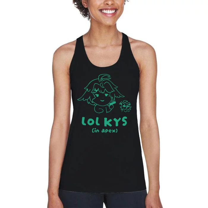 Lol Kys In Apex Women's Racerback Tank