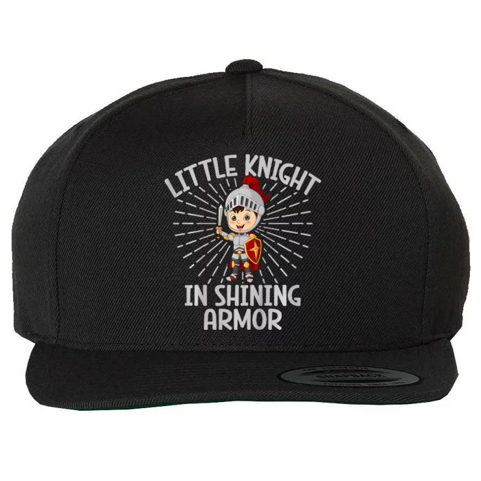 Little Knight In Shining Armor Knight Wool Snapback Cap