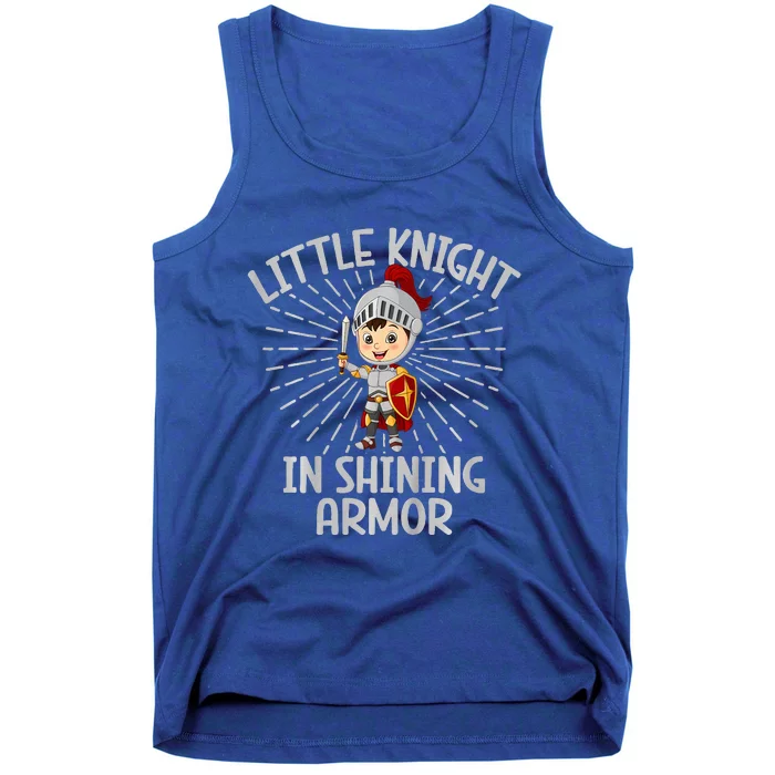 Little Knight In Shining Armor Knight Tank Top