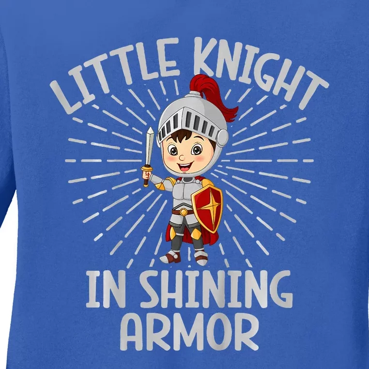 Little Knight In Shining Armor Knight Ladies Long Sleeve Shirt