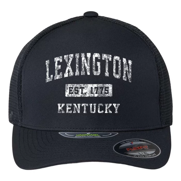 Lexington Kentucky Ky Vintage Established Sports Flexfit Unipanel Trucker Cap