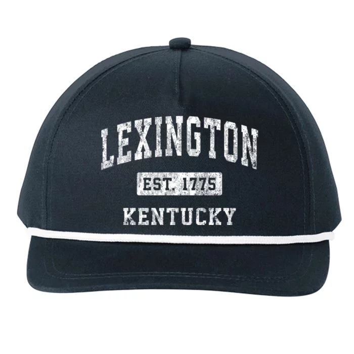 Lexington Kentucky Ky Vintage Established Sports Design Snapback Five-Panel Rope Hat