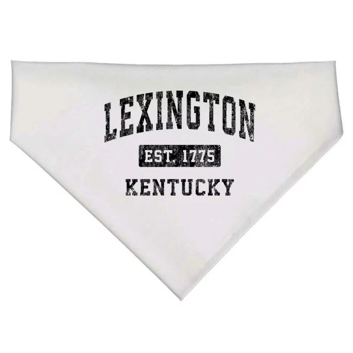 Lexington Kentucky Ky Vintage Established Sports Design USA-Made Doggie Bandana