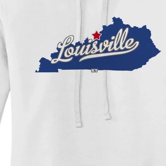 Louisville Kentucky Ky Map Women's Pullover Hoodie