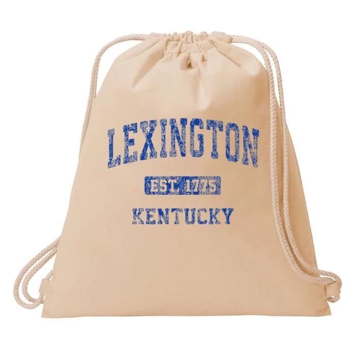 Lexington Kentucky Ky Vintage Athletic Sports Drawstring Bag