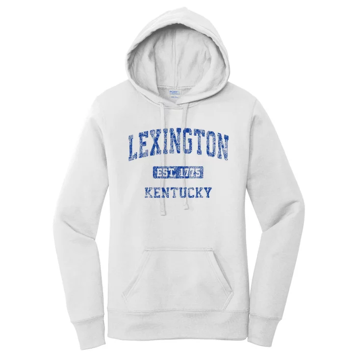 Lexington Kentucky Ky Vintage Athletic Sports Women's Pullover Hoodie