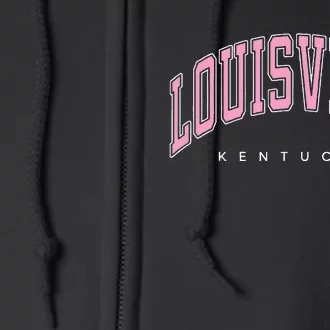 Louisville Kentucky Ky Varsity Style Full Zip Hoodie