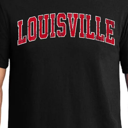 Louisville Kentucky Ky Sports Red Pajama Set