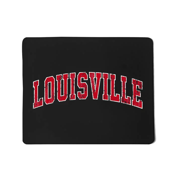 Louisville Kentucky Ky Sports Red Mousepad