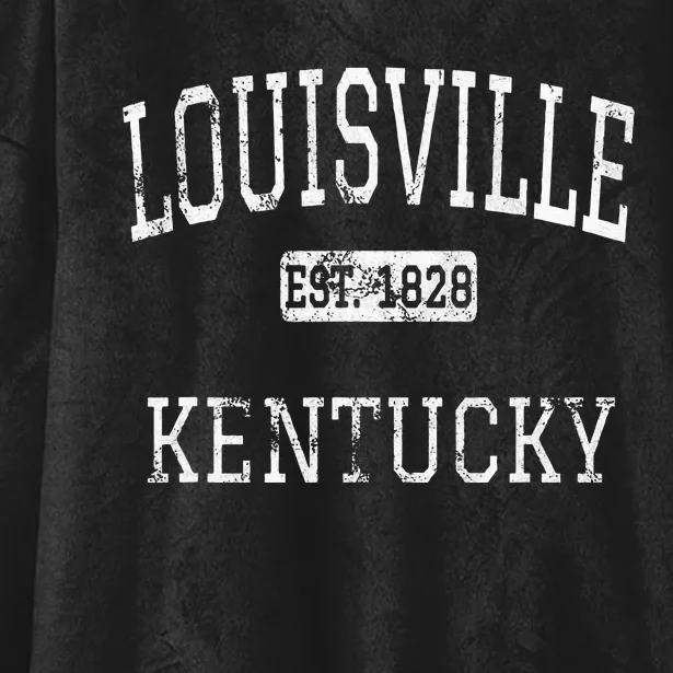 Louisville Kentucky Ky Hooded Wearable Blanket