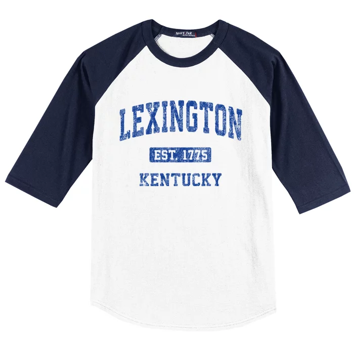 Lexington Kentucky Ky Vintage Athletic Sports Design Baseball Sleeve Shirt