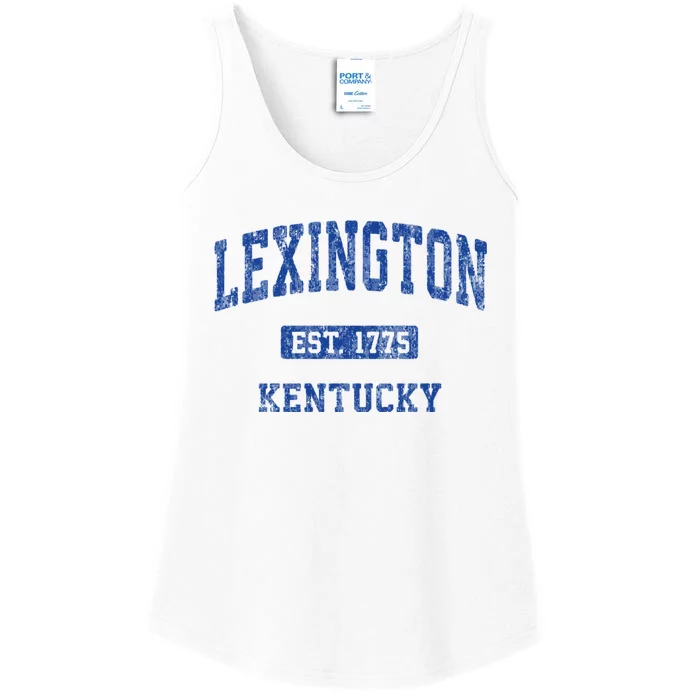 Lexington Kentucky Ky Vintage Athletic Sports Design Ladies Essential Tank